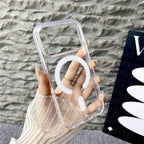 Original For Magsafe Magnetic Wireless Charging Case For iPhone 17 Air 16 15 14 13 12 11 Pro Max 17 Plus Mini Clear Back Cover